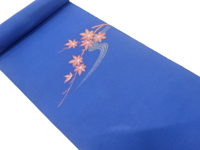 JAPANESE KIMONO / ANTIQUE BOLT FOR SUMMER NAGOYA OBI / WOVEN TATSUTAGAWA PATTERN